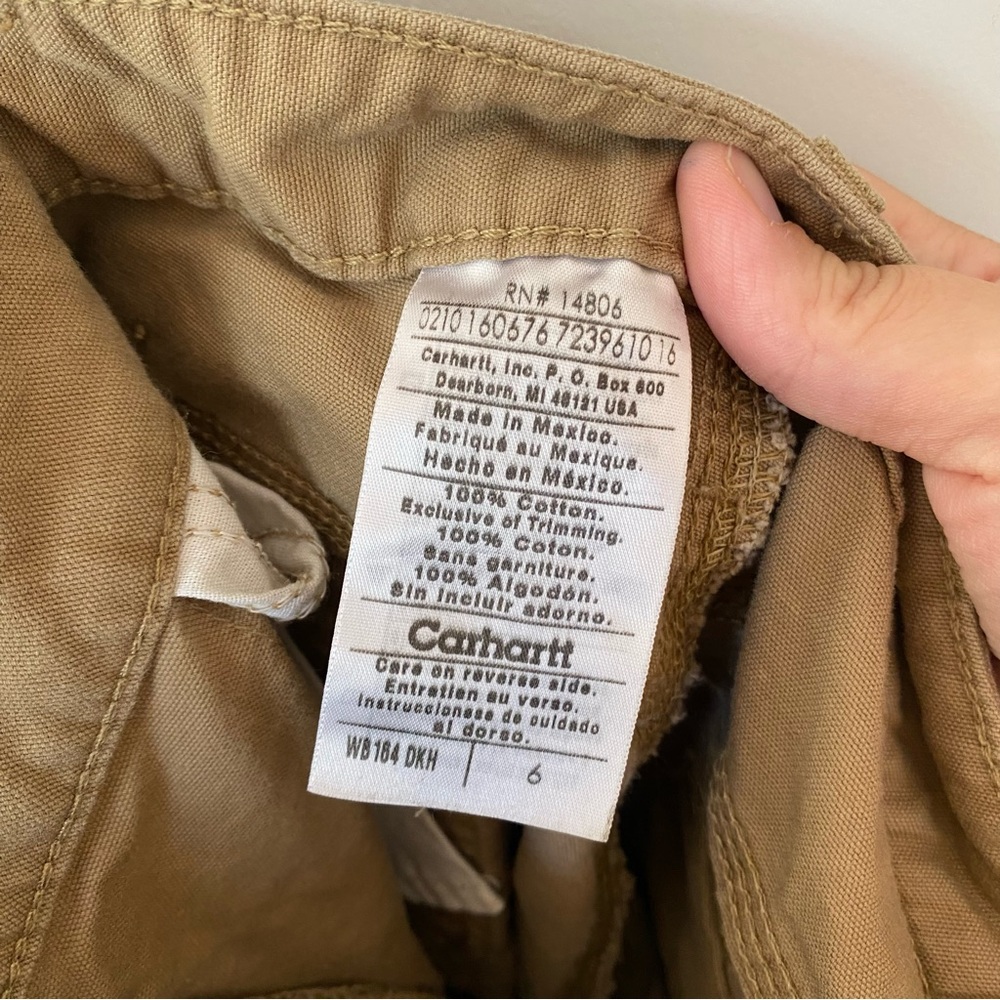 Carhartt Women's Tan Cargo Shorts Size 6 - Picture 7 of 7